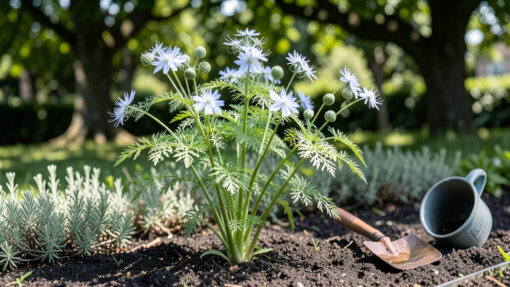 Nigella Love-in-a-Mist Flower: Fragrant Purple Clouds for Shade Gardens