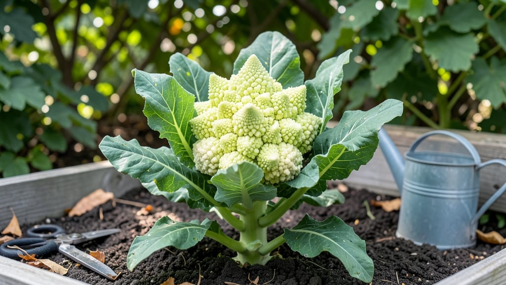 Romanesco Cauliflower Plant: Bold Vertical Drama in Small Gardens