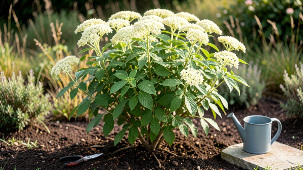 Elderberry Flower Plant: Year-Round Blooms With Minimal Pruning Effort