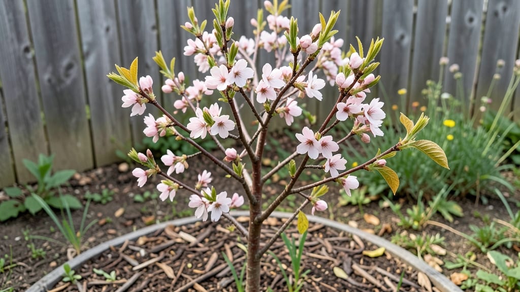 Flowering Almond Hedge: Prune for Year-Round Fragrance and Full Bloom