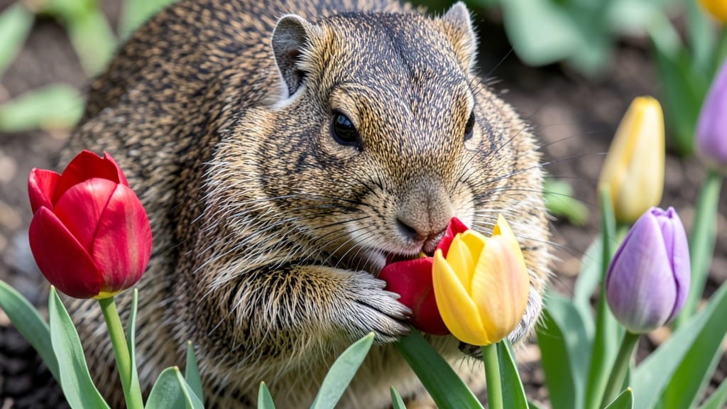 Groundhog Eating Flowers: Humane Deterrents That Actually Work